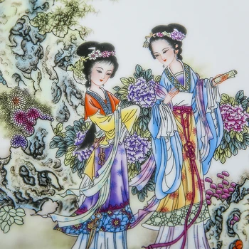 Jingdezhen Jarrón de Cerámica Señoras de la China Antigua Belleza de la Imagen de Tres piezas Conjunto de Jarrones de la Moda Moderna Casa de Artesanías