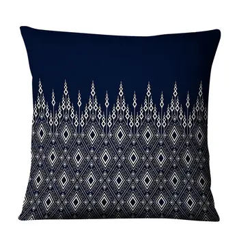 Porcelana azul y Blanca Decorativo cojín Caso Chino Estilo Mandala Ropa de cama de Algodón funda de almohada de Sofá Silla de Decoración para el Hogar