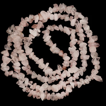 5~10 mm Natural de color Rosa de Cristal Irregular de Grava Perlas de Cuarzo piedras preciosas Perlas de Chip de Cristales Perlas de Cristal Curativo de Bricolaje 88cm/Strand