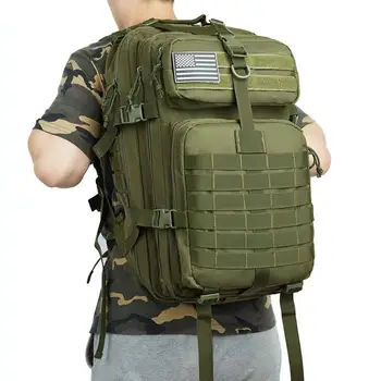 50L de Capacidad Militar del Ejército Táctico Gran Mochila Impermeable para deportes al aire libre Senderismo Camping Caza 3D Mochila Bolsos Para Hombres