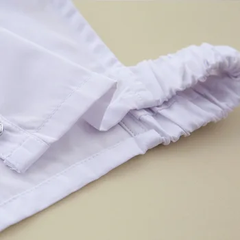 Las Mujeres De Raza Blanca Bordado De Falsos Collar Desmontable Cuellos Blancos Falsos Collar De La Solapa Desmontable De La Mitad De La Camisa De La Blusa Tops Femeninos Decoración
