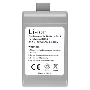 3.0 Ah 21.6 V Li-ion DC16 aspirador Batería de Recambio para Dyson DC16 DC12 12097 BP01 912433-01 L30