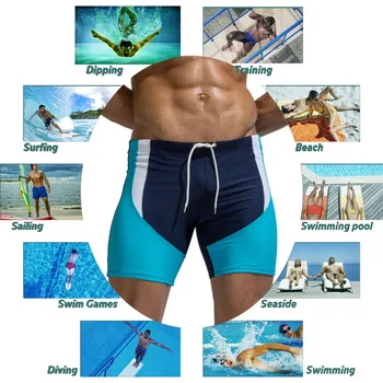 Hombres nuevos trajes de baño Trajes de baño de Impresión tabla de Surf boxers Troncos Largos Sexy Beach Shorts de baño Por Aimpact AM8115 AM8113 E408