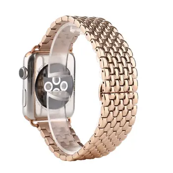 Dragón Patrón de Acero Inoxidable Correa para el Apple Watch Series 5 4 3 2 1 Banda de Metal para el iWatch de 38 mm 42 mm de 40 mm, de 44 mm de Pulseras