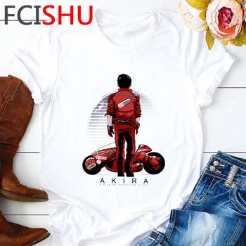 Akira Synthwave Harajuku Camiseta de los Hombres Genial Anime Japonés de los años 90 T-shirt Gráfico de la Moda Hip Hop de la Camiseta de la Ropa de la parte Superior Tees Macho