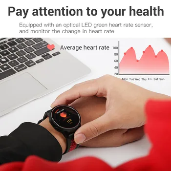 Full Touch Smart Reloj de los Hombres de los Deportes de el Smartwatch de Fitness Tracker Mujeres Electrónica Inteligente Reloj de la prenda Impermeable IP68 Bluetooth Smart-watch