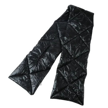 FOXMOTHER 2019 Nuevo Diseño de la Marca de Invierno Negro Astilla Abajo Bufanda Collar Calentador de Cuello Cosas Bufandas Metálico Echarpe de las Mujeres