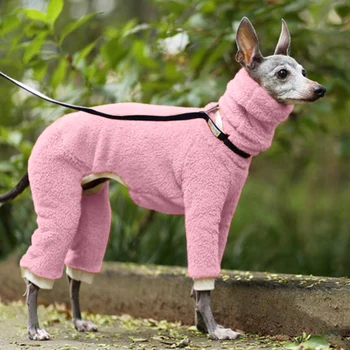 Es un Perro elegante Traje de Invierno de Lana Caliente Perro Abrigo con Cuello Alto para Mascotas Ropa YE-Caliente