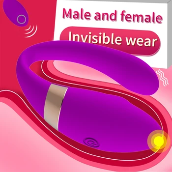Control Remoto inalámbrico Vibrador Para Parejas Femeninas Compartir Vibe Doble Vibrador punto G, Clítoris Masaje Vibrador Adulto Juguete del Sexo Para las Mujeres