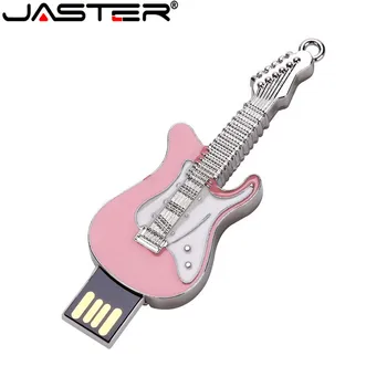 JASTER de la guitarra del metal usb flash drive pen drive musical de modelos de guitarras memory Stick pendrive de 4GB 8GB 16GB 32GB 64GB de memoria USB de regalo