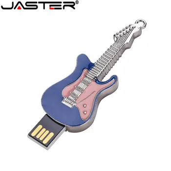 JASTER de la guitarra del metal usb flash drive pen drive musical de modelos de guitarras memory Stick pendrive de 4GB 8GB 16GB 32GB 64GB de memoria USB de regalo