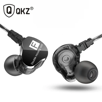 QKZ CK9 Doble de la Unidad En la Oreja los Auriculares Bass Subwoofer de 3.5 mm Con Micrófono de los Auriculares HIFI DJ Ejecución de Deporte auriculares Auriculares Auriculares de botón