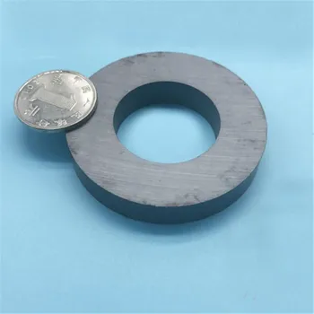 Sión 1-3pcs dia60x10mm hole32mm anillo de ferrita imán Y30 de la ronda de imán de ferrita 60*10-32mm extremas de trabajo temperatura de 250 grados Celsius