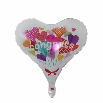10pcs Nueva de 18 pulgadas en Forma de Corazón de papel de Aluminio Globos de la Fiesta de la Boda Te Amo papel de Aluminio Balón de oro el Día de san Valentín Decoración Ballon