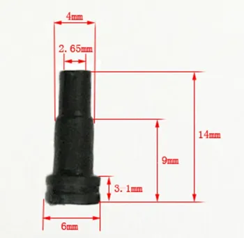 100Pcs DIY de 3,5 MM de la Cola Zócalo de Enchufe Para Diámetro de 4 mm de la Serie de 3.5 mm Agujero de la Cola de Protección de Llenado de Manga Cola de Reparación Aplicables