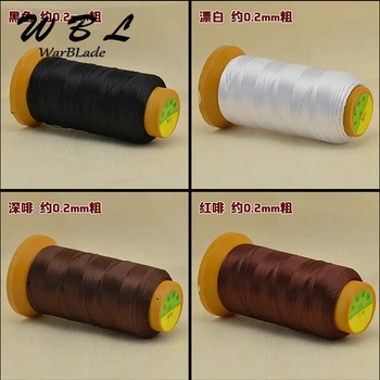 0.2 mm 0.4 mm 0,6 mm 0,8 mm 1mm de colores Cordón de Nylon, Hilo de Coser de Poliéster Cordón De Cuerda de Seda, Pedrería de Cadena Para la Fabricación de la Joyería de BRICOLAJE