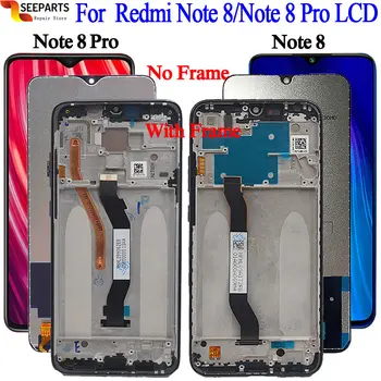 Original Para el Xiaomi Redmi note 8 Pro lcd de Pantalla Táctil Digitalizador Asamblea redmi nota 8 lcd + marco para el Redmi note 8 pro pantalla