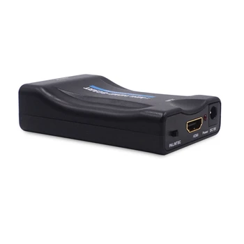 HDMI a EUROCONECTOR de Vídeo Compuesto Convertidor Adaptador de Audio con Cable USB para TV con canales SKY