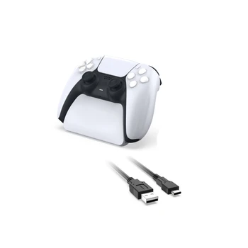 Controlador de Pantalla tenedor del Soporte de Montaje Con Cable de Carga USB para PS5 Gamepad