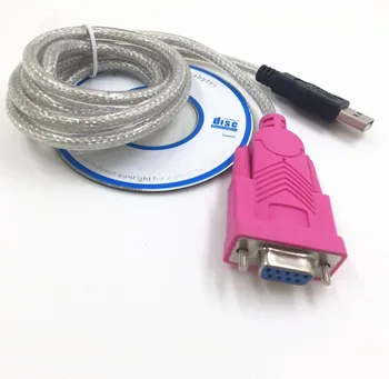 Usb Rs232 Hembra cable3FT USB 2.0 a DB9 hembra puerto serie hoyos 9 hoyos COM Ordenador cable de 1m de Nuevo con el CD del controlador de Whoesale