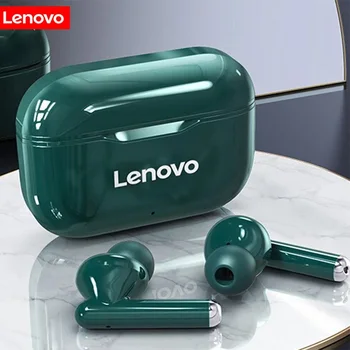 Lenovo LP1 TWS Auriculares Bluetooth 5.0 Verdadero Auriculares Inalámbricos de Control Táctil Deporte Auriculares IPX4 Impermeable Auriculares Con Micrófono