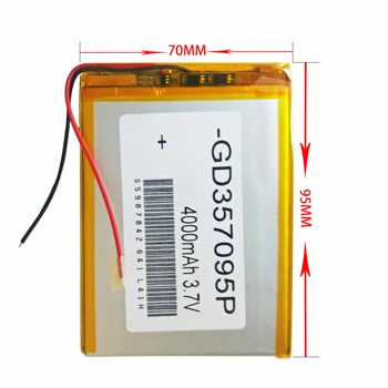 357090 3.7 V 4000mAh batería Recargable de Li-Polímero Li-ion Batería Para Digma Optima 7.21 3G TT7021PG 7.22 3G TT7002PG 7.8 TT7026AW