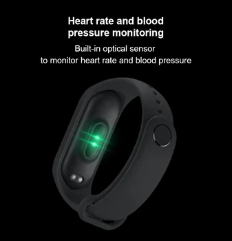 Smart Band pulsera de Fitness M5 Deporte del Reloj del Podómetro de la Frecuencia Cardíaca Presión Arterial de Llamada Bluetooth Wirstband Impermeable Smartband