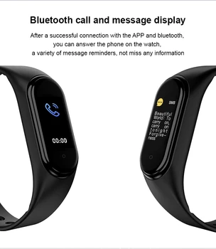 Smart Band pulsera de Fitness M5 Deporte del Reloj del Podómetro de la Frecuencia Cardíaca Presión Arterial de Llamada Bluetooth Wirstband Impermeable Smartband