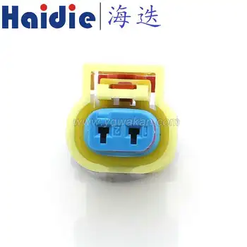 2sets 2pin Auto de plástico enchufe eléctrico de conexionado del cable de sellado impermeable conector del sensor de 1718648-3 3-1718647-1