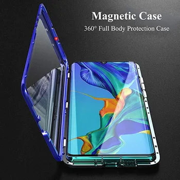 Metal magnético Caso Para Samsung Galaxy S20FE S8 S9 S10 Lite Plus A50 A70 A21S A10 M31 A30S M21 A31 A51 A71 A41 Nota 20 Ultra