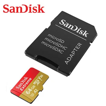 Sandisk Tarjeta de Memoria Original Extremo de la Tarjeta Micro SD A2 A1 V30 U3 4K Flash de la Tarjeta de 64 GB 32 gb TF Tarjeta de 128GB de Memoria Microsd Para Teléfono