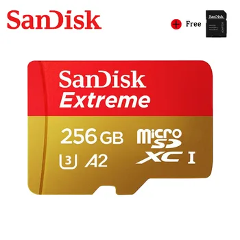Sandisk Tarjeta de Memoria Original Extremo de la Tarjeta Micro SD A2 A1 V30 U3 4K Flash de la Tarjeta de 64 GB 32 gb TF Tarjeta de 128GB de Memoria Microsd Para Teléfono