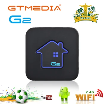 Brasil GTmedia G2 Cuadro de TV Android Smart TV M3U 4K H. 265 HDR Quad Core WIFI Google Cast Set Top Box 4 Media Player Cuadro de Android