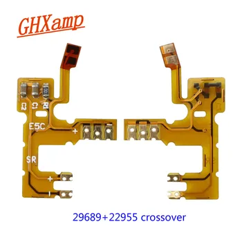 GHXAMP Auricular Crossover transporte de Hierro Divisor de Frecuencia Para 29689 +22955 30017+22955 2 modo 3 modo de Auriculares Accesorios 1 Par