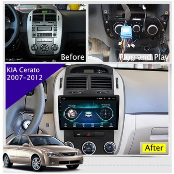 9 pulgadas Android 8.1 2 Din Car Multimedia Reproductor Estéreo Para kia Cerato 2008 2009 2010 2011 2012 de Navegación GPS de Radio