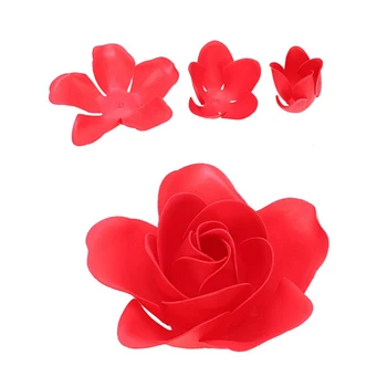 81Pcs de Mezcla de Color de Rosa de Baño de Cuerpo de la Flor Floral Jabón con aroma de Rosa Flor DIY Regalos para san Valentín, Día de la Fiesta de la Boda