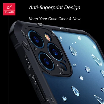 Xundd Caso Para el iPhone 12 Pro Max Caso de Protección Transparente, a prueba de Golpes Equipada Caso De iPhone12 Pro Max 5.4 6.1 6.7 Cubierta
