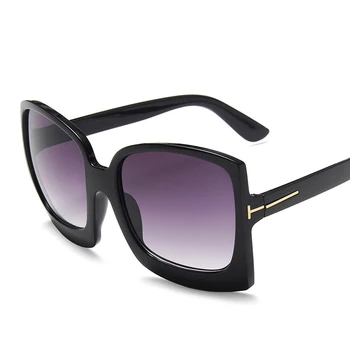 XaYbZc de la Moda de las Mujeres de gran tamaño Gafas de sol de Marca de Diseñador de Plástico Hembra Gran Marco de Gradiente de Gafas de Sol UV400 gafas de sol de mujer