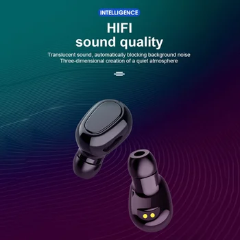 L22 TWS Bluetooth 5.0 Inalámbrica LED Digital de la Pantalla Impermeable de Auriculares Auriculares de Reducción de Ruido Auriculares Inalámbricos de alta fidelidad