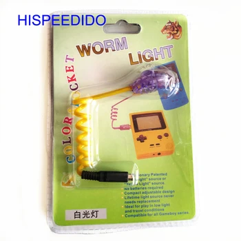 HISPEEDIDO 10pcs/lot Nintendo GBC GBP Gusano de Luz Iluminación LED Lámparas para el Gameboy Color y para el Bolsillo de la Consola WormLight
