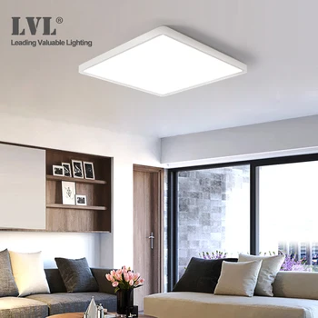 LED Cuadrado de la Luz del Panel de 45W 220V 5000K 4000K 3000K 3 Colores En Una Luz Para Living Cocina Dormitorio cuarto de Baño Panel de Lámparas