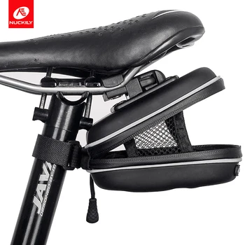 NUCKILY Cola de la Bicicleta Bolsa de Ciclismo (Bicicleta Asiento de Atrás, Bolsos al aire libre Impermeable de Tela Bolsa de Silla para BikeTail Mochila para sillín Bolsas