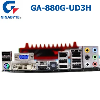 Socket AM3 DDR3 de Gigabyte GA-880G-UD3H de Escritorio de la Placa base SATA II de AMD 880G GA-880G-UD3H Original utiliza la Placa base