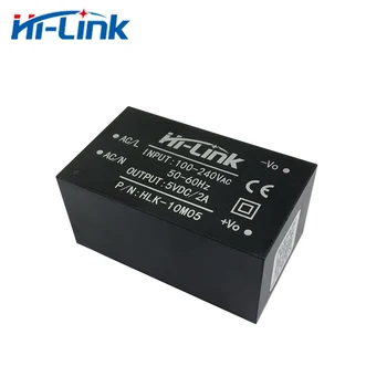 Envío gratis de Hi-Link nuevo 5pcs 220v 10W 5V AC DC aislados de conmutación de paso hacia abajo módulo de fuente de alimentación 2A AC DC convertidor de HLK-10M05