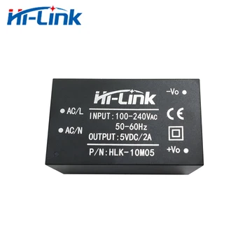 Envío gratis de Hi-Link nuevo 5pcs 220v 10W 5V AC DC aislados de conmutación de paso hacia abajo módulo de fuente de alimentación 2A AC DC convertidor de HLK-10M05