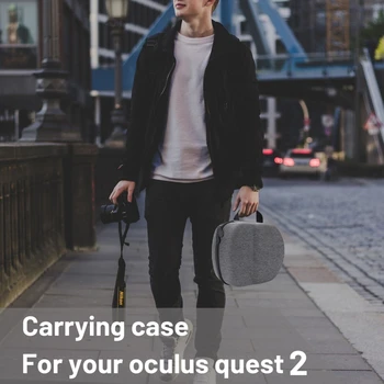 Duro de la Cubierta Protectora de Almacenamiento Bolsa de transporte para -Oculus Quest 2 VR Headset 77HA