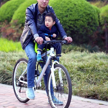 Bicicleta Asiento de Bebé de los Niños de la Seguridad del Niño Portador de la Silla en el Asiento Delantero de la Almohadilla con el respaldo de los Pedales