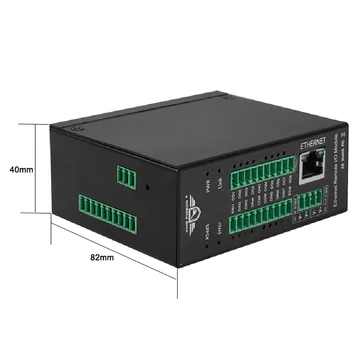 Modbus tcp del servidor de Ethernet Remoto Módulo IO(8DI+8DO+8AI+RJ45+RS485) Extensible Módulo soporta el estándar Modbus TCP M160T