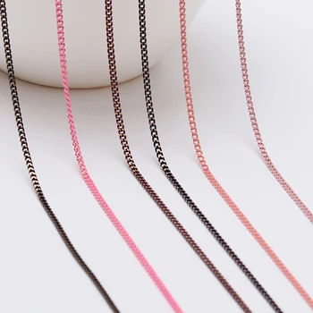 Accesorios de Vínculo Abierto de la Cadena de bucles de 5 metros de pintura en aerosol de enlaces de Cable borlas pendientes lariat Collar conector de los resultados de joyería