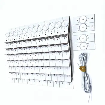 100PCS 6V SMD Cuentas de Lámpara con Lente Óptica Fliter para 32-65 de la pulgada LED de Reparación de TV